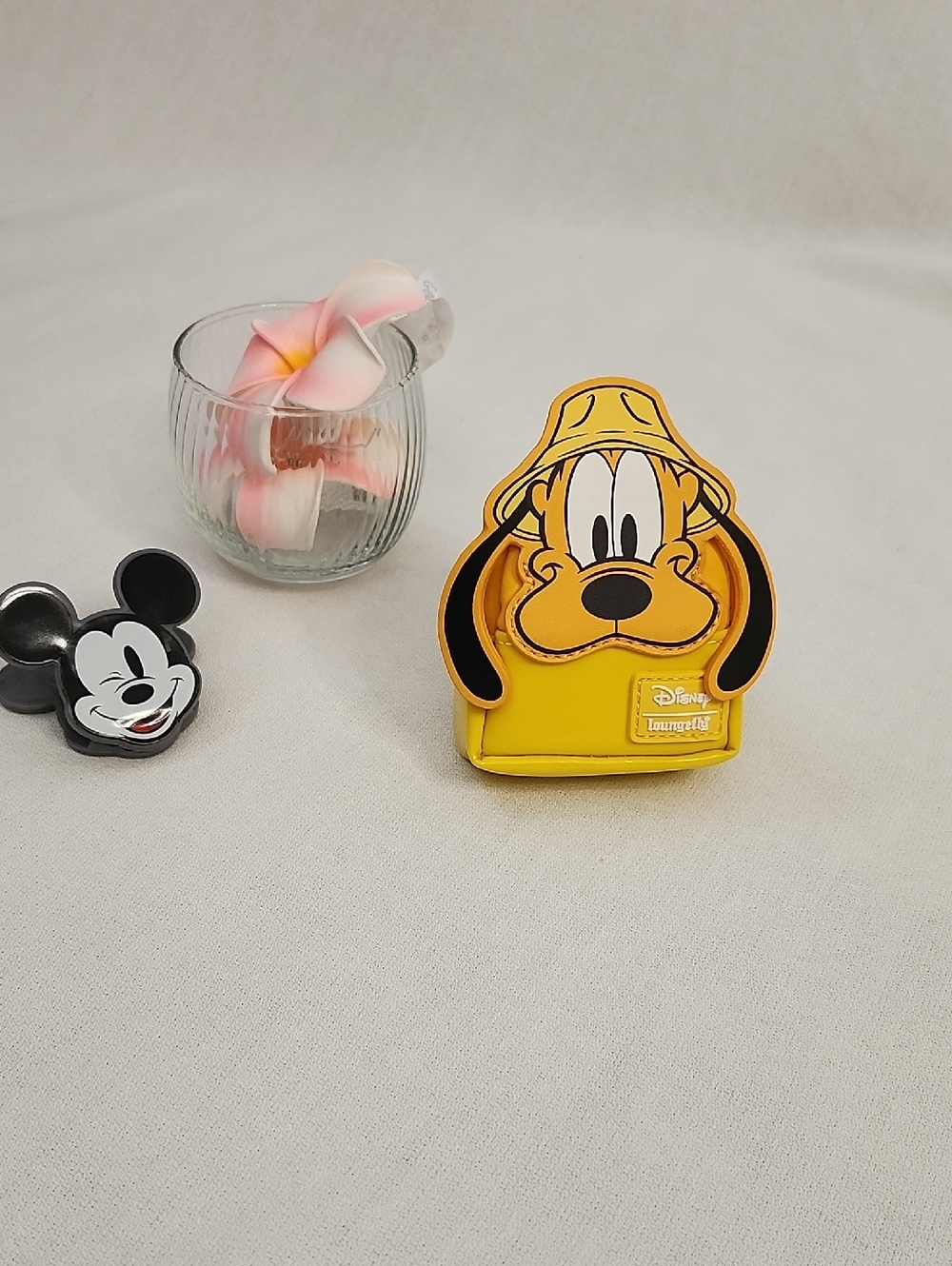 Disney Loungefly Yellow Pluto Character Mini Backpack Keychain/Coin Pouch